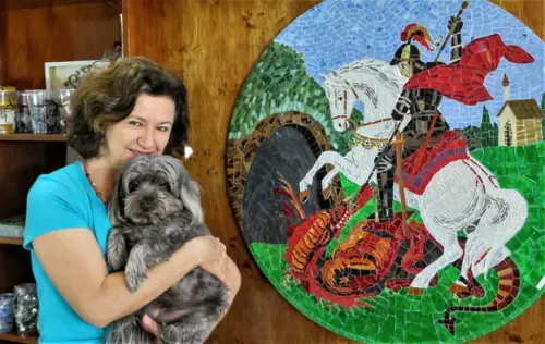 Mandala em Mosaico São Jorge