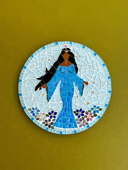 Mandala Iemanjá em Mosaico