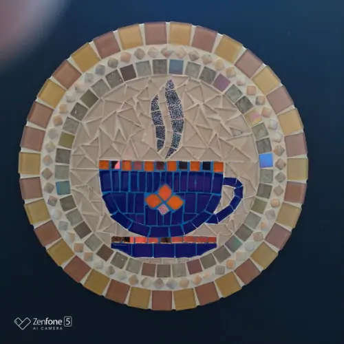 Mandala em Mosaico Xícara