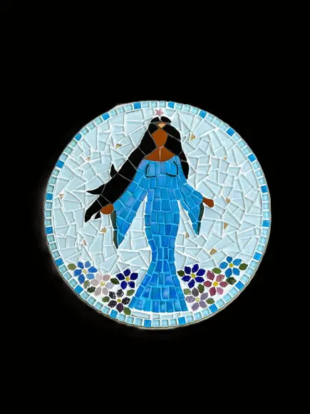 Mandala Iemanjá em Mosaico