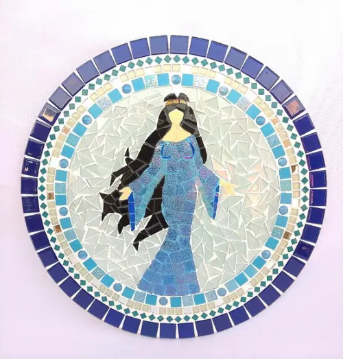 Mandala Iemanjá em Mosaico