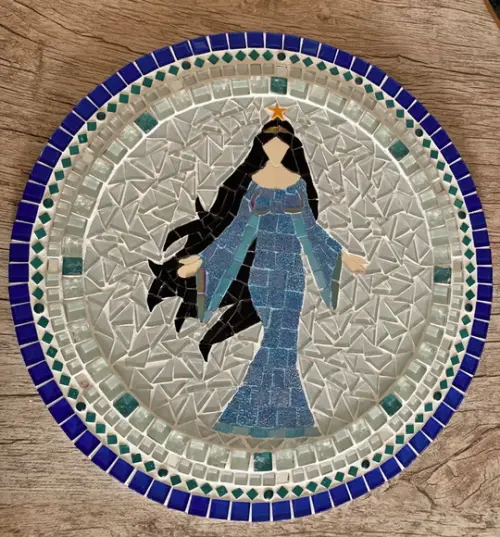 Mandala Iemanjá em Mosaico