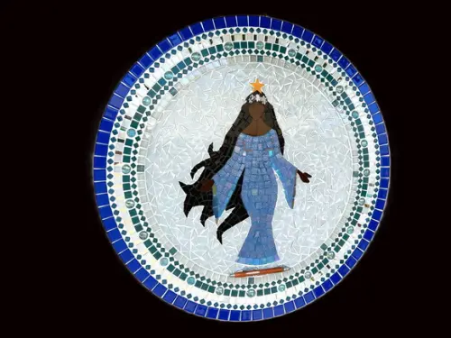 Mandala Iemanjá em Mosaico