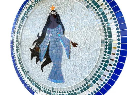 Mandala Iemanjá em Mosaico
