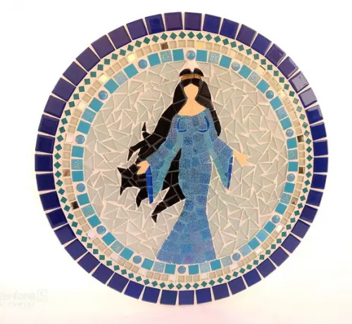 Mandala Iemanjá em Mosaico