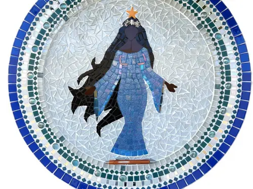 Mandala Iemanjá em Mosaico
