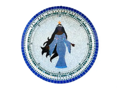 Mandala Iemanjá em Mosaico