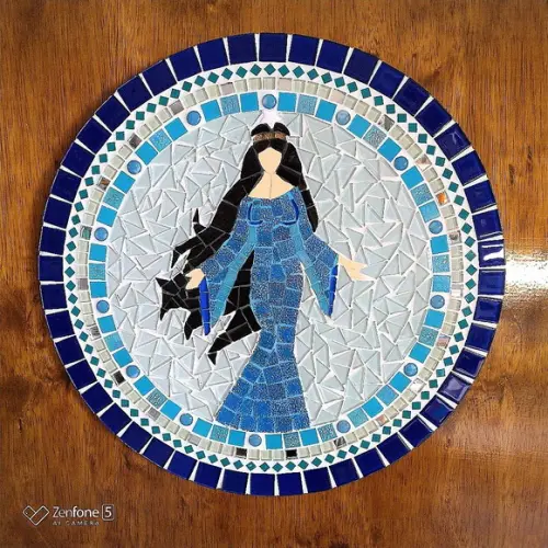 Mandala Iemanjá em Mosaico