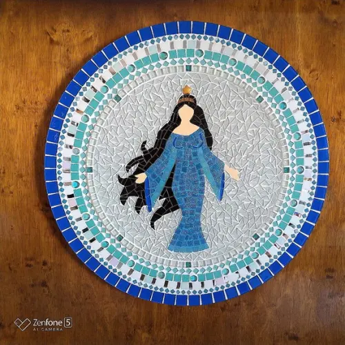 Mandala Iemanjá em Mosaico