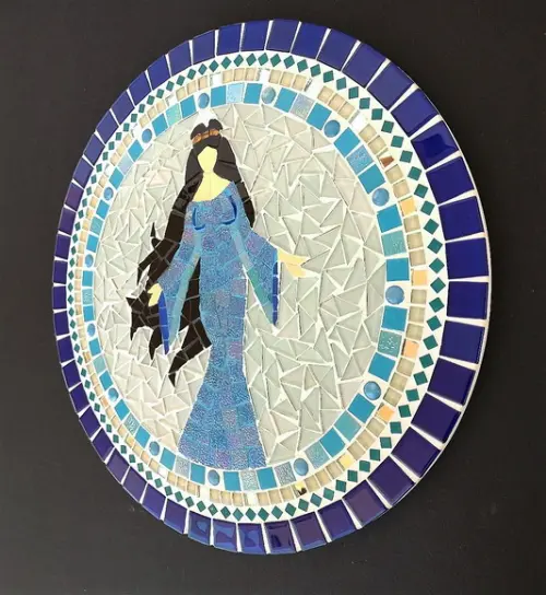 Mandala Iemanjá em Mosaico