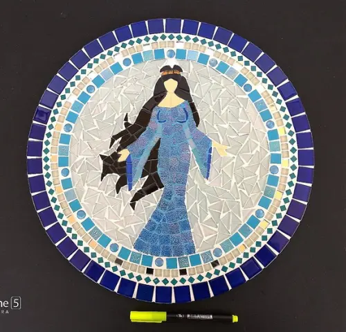 Mandala Iemanjá em Mosaico