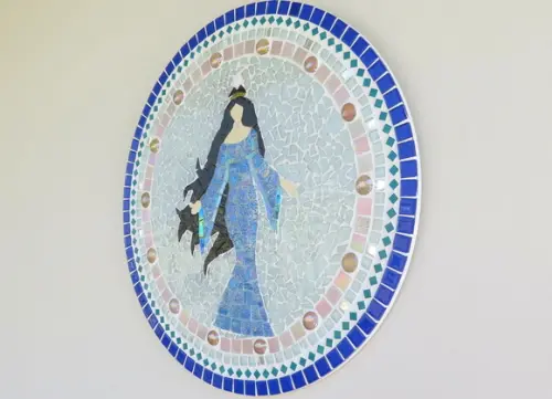 Mandala Iemanjá em Mosaico
