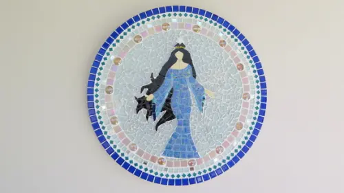 Mandala Iemanjá em Mosaico