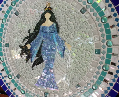Mandala Iemanjá em Mosaico
