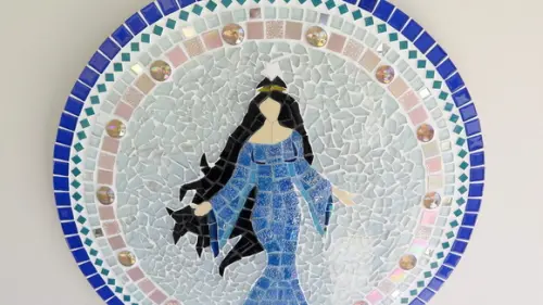 Mandala Iemanjá em Mosaico