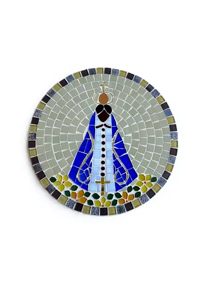 Mandala Nossa Senhora Aparecida em Mosaico