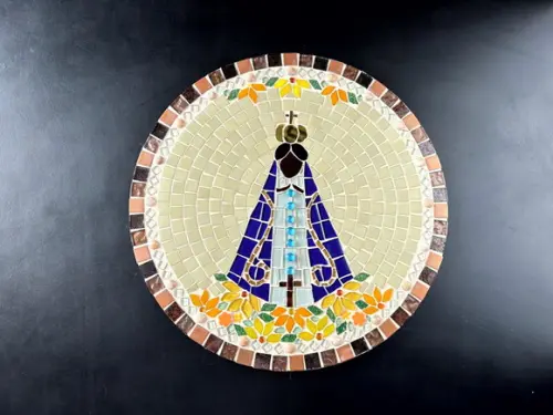Mandala Nossa Senhora Aparecida em Mosaico