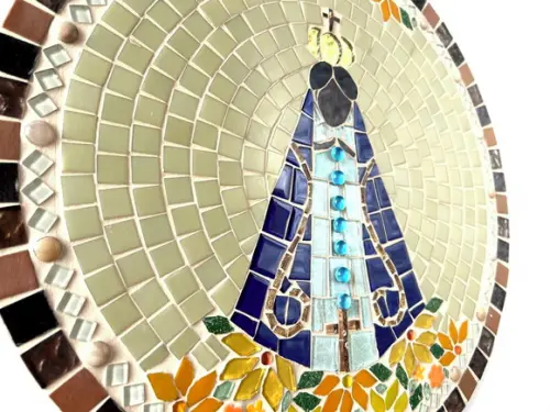Mandala Nossa Senhora Aparecida em Mosaico