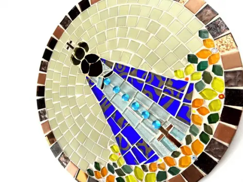 Mandala Nossa Senhora Aparecida em Mosaico
