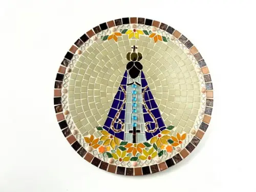 Mandala Nossa Senhora Aparecida em Mosaico