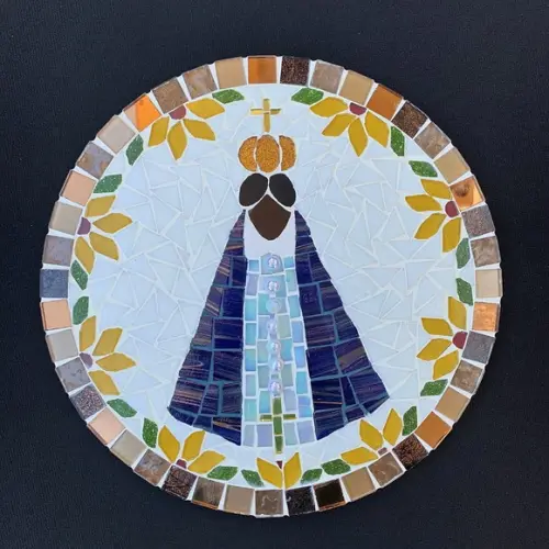 Mandala Nossa Senhora Aparecida em Mosaico