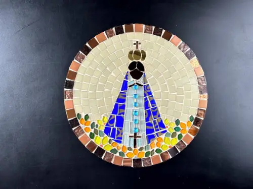 Mandala Nossa Senhora Aparecida em Mosaico