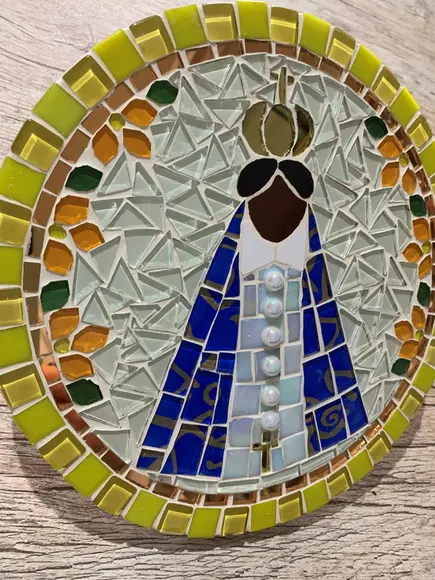 Mandala Nossa Senhora Aparecida em Mosaico