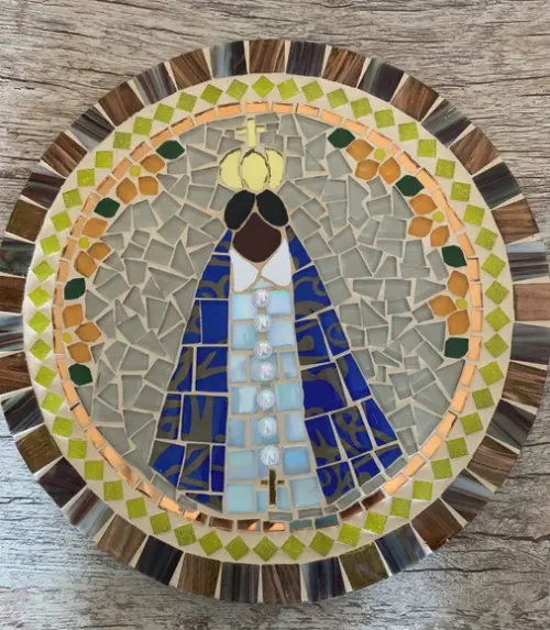 Mandala Nossa Senhora Aparecida em Mosaico