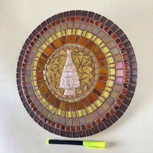 Mandala Nossa Senhora Aparecida em Mosaico