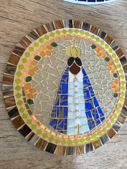 Mandala Nossa Senhora Aparecida em Mosaico
