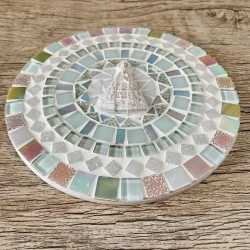 Mandala Nossa Senhora em Mosaico Rosé