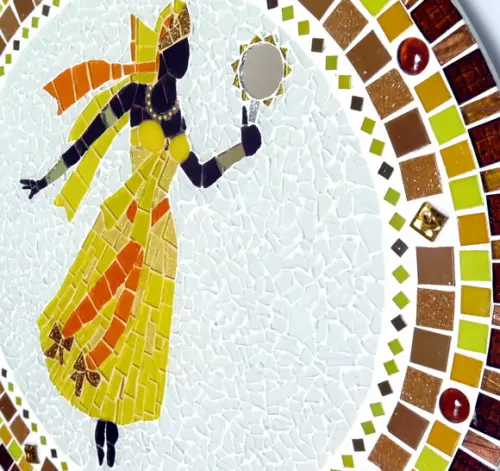 Mandala Oxum em Mosaico