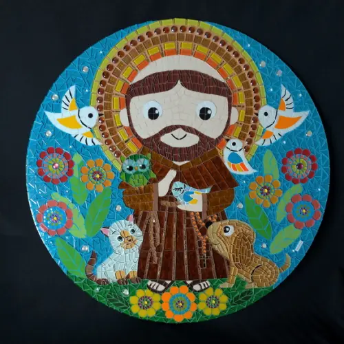 Mandala São Francisco de Assis em Mosaico