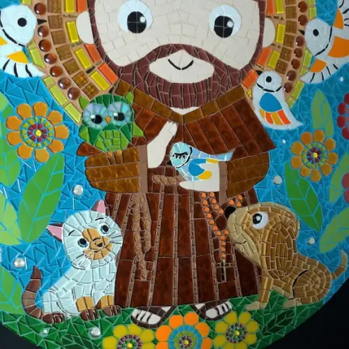 Mandala São Francisco de Assis em Mosaico