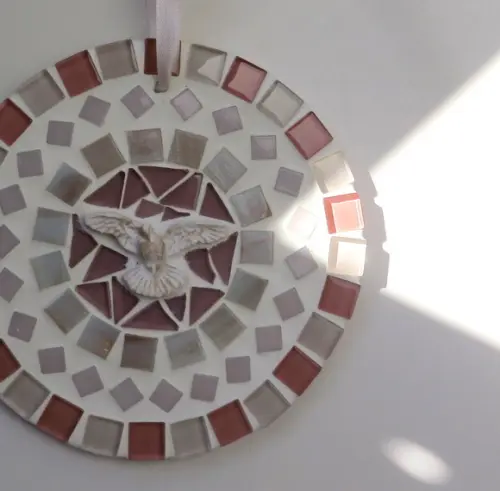 Mandalinha Divino em Mosaico Rosê