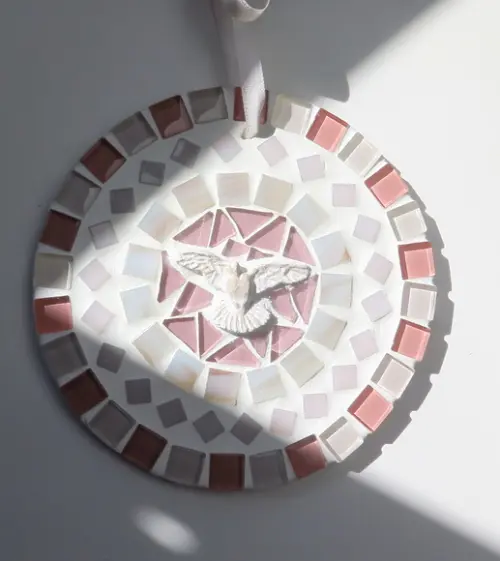 Mandalinha Divino em Mosaico Rosê