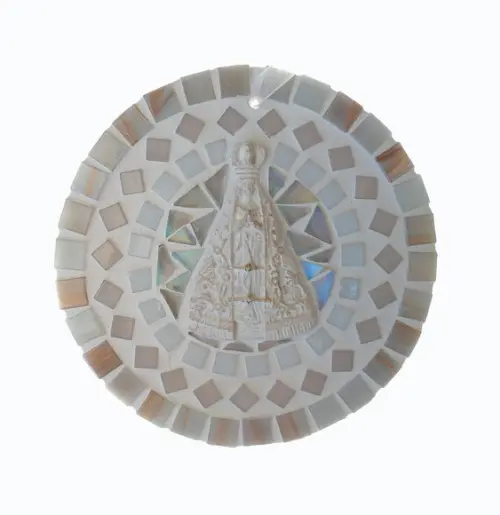 Mini Mandala em Mosaico Nossa Senhora