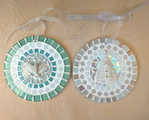 Mini Mandala em Mosaico Nossa Senhora