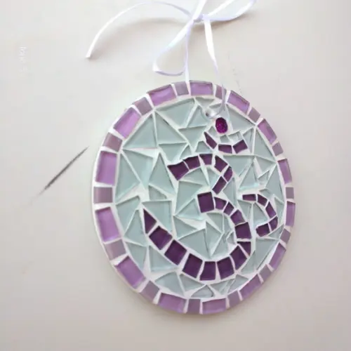 Mini Mandala em Mosaico Símbolo Om