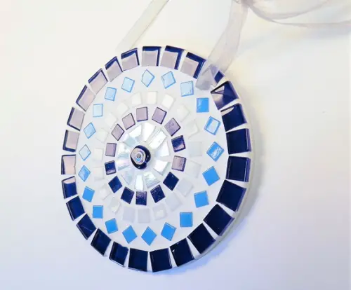 Mini Mandala em Mosaico Olho Grego