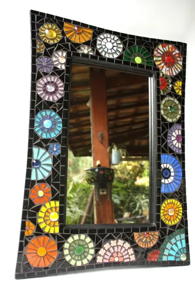 Moldura em Mosaico Círculos (sem Espelho)