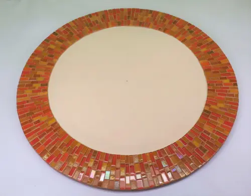 Moldura em Mosaico Laranja sem Espelho