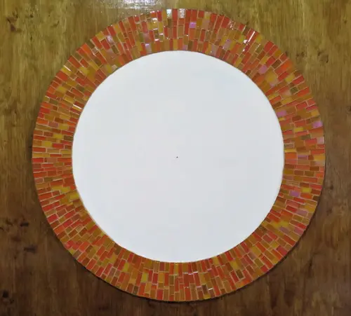 Moldura em Mosaico Laranja sem Espelho