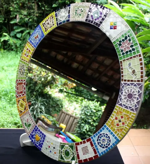 Moldura em Mosaico Patchwork sem Espelho