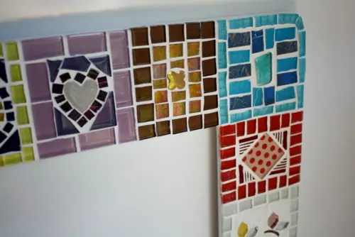 Moldura em Mosaico Patchwork sem Espelho