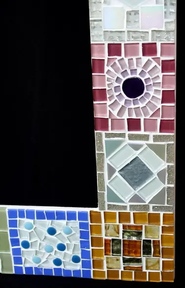 Moldura em Mosaico Quadrados Mágicos sem Espelho