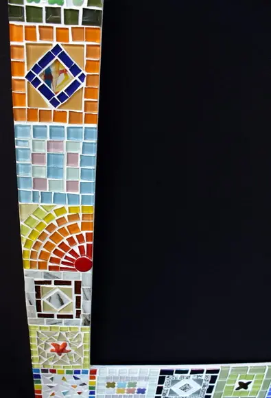 Moldura em Mosaico Quadrados Mágicos sem Espelho