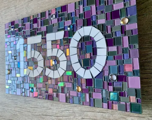 Número em Mosaico Geométrico