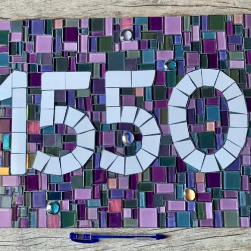 Número em Mosaico Geométrico