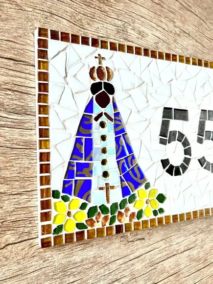 Número em Mosaico Nossa Senhora Aparecida